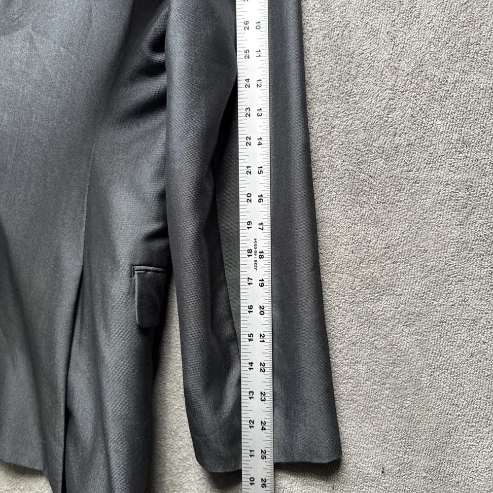 John Varvatos Gray Blazer Men's 44L‎ Premium Tailored Single Needle Two Button